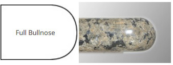 full bullnose granite edge profile