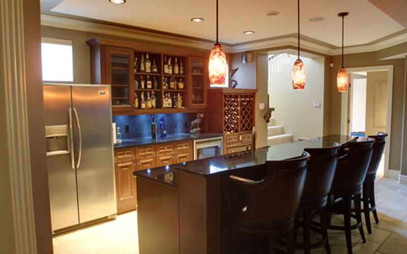 quartz countertops in the kitchen